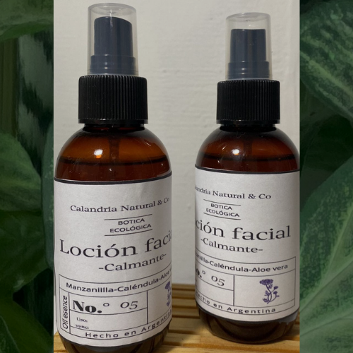 Loción facial calmante